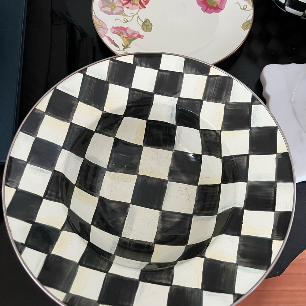 Mackenzie Childs bowl serving